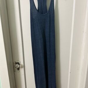 Blue Sleeveless Maxi Dress
